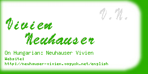 vivien neuhauser business card